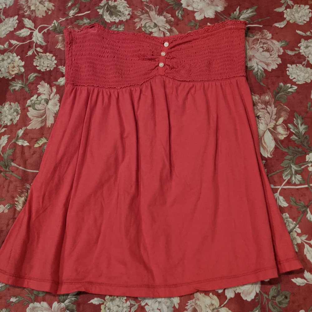 Strapless shirt